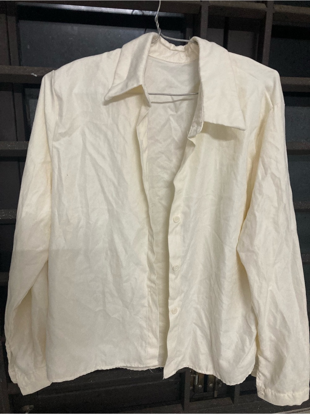 Women's Cream Button-Up Jacket